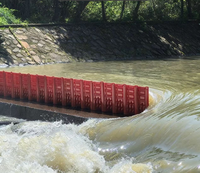 Barrera portátil contra inundaciones de ABS, duradera, impermeable, tamaño personalizado, fácil instalación, protección.