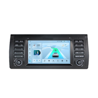 Écran tactile 7 pouces, autoradio Android, lecteur multimédia de voiture avec CarPlay, 1024*600, compatible avec BMW E39 E53 X5