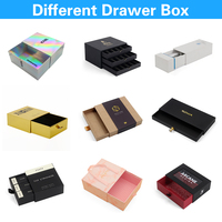 Caja de Regalo de Lujo de Cartón Rígido con Logotipo Impreso Personalizado, Tipo Cajón Deslizante con Funda e Inserto