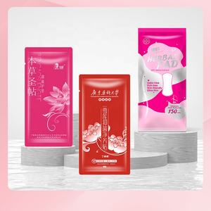 Prof.Ding OEM per il controllo degli odori a base di erbe 10 cuscinetti/borsa Max strato erbaceo assorbente per pulizia della Vagina in cotone - Product Image 6