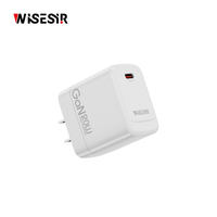 Adaptateur secteur WISESIR 20W PD 3.0 GaN Type-C avec protection OTP pour chargeur mural USB-C 17/16/15/14 Pro Max