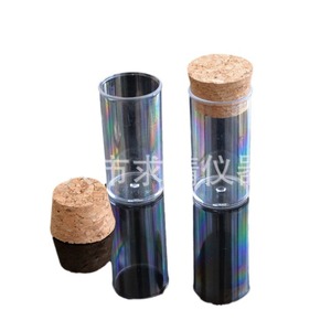 Golden Thread Lotus <b>Plastic</b> <b>Tubes</b> 32*120mm Wooden Stopper Tea Packaging Gift Craft Screen Printing PS Material - Product Image 5