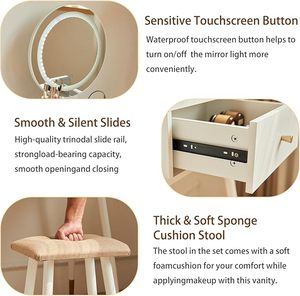 <span class=keywords><strong>Tocador</strong></span> moderno de panel de madera <span class=keywords><strong>con</strong></span> almacenamiento de luz Suministro transfronterizo de <span class=keywords><strong>Amazon</strong></span> de fábrica para muebles de dormitorio - Product Image 2