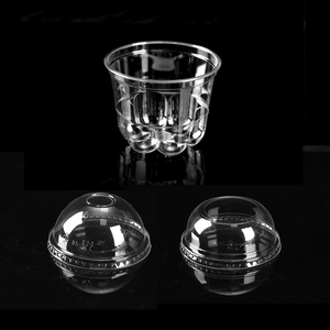 Copo Descartável Transparente PET de 8.79 Fl Oz em Formato de Pata de Gato para Sorvete/Sobremesa – Ideal para Camping - Product Image 4