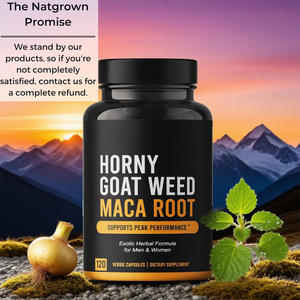 Cápsulas de Extrato de Maca e Erva de Cabra Orgânica para Homens e Mulheres Adultos, Proporcionando Energia e Crescimento Muscular, 120 Cápsulas - Product Image 4
