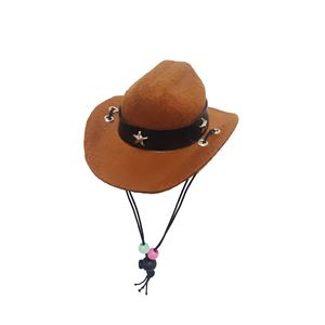 Yüksek kalite dayanıklı kullanarak çevre dostu kedi kovboy şapkası kullanımlık hayvanlar için kovboy şapkası Pet Mini şapka - Product Image 4