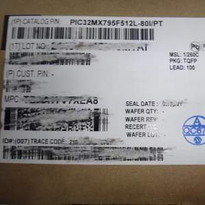 PIC32MX795F512L-80I-PT TQFP100 Nuevo y Original Circuito Integrado Placa PCB Servicio BOM Proveedor de Componentes Electrónicos Chip IC - Product Image 1