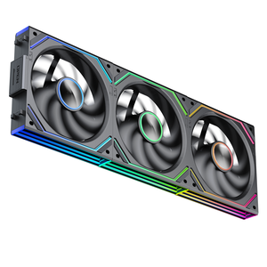 Jungle Leopard V2se 360มม. ARGB แชสซีระบายความร้อนสำหรับเกม-แบริ่งน้ำมัน55CFM 30dBA เดินหน้า/ถอยหลังสีดำและขาว - Product Image 5