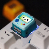 Capuchons de touches personnalisés en résine pour console de jeu rétro, capuchons de touches translucides, capuchons de touches ESC individuels pour clavier mécanique à interrupteurs MX