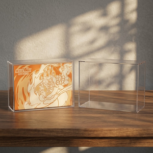 Boîte de présentation en acrylique transparente de qualité supérieure pour la collection Charizard VMAX, boîte cadeau noire et or, étanche, anti-poussière, anti-UV, support magnétique N52 - Product Image 3