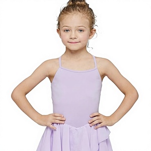 Leotardos de Ballet para Niñas Pequeñas, Falda de Bailarina, Vestidos de Ballet, Camisola con Mangas Abullonadas - Product Image 1