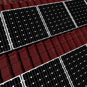 CHIKO Sistema de montaje de techo de tejas Soportes de techo de tejas con rieles para construcción fotovoltaica - Product Image 1