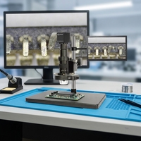 Microscope vidéo EOC 28MP 2K à écran LCD OEM pour l'inspection de la soudure des puces de mémoire HBM des cartes GPU de serveurs IA - Vente en gros