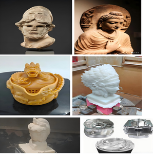 เครื่อง CNC 5แกนสำหรับงานแกะสลักทองแดงอลูมิเนียมที่มีความแม่นยำพร้อมหัวดูดสูญญากาศ550*300มม. - Product Image 6