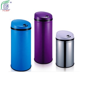 Automatic Sensor Kitchen Trash Can / Touchless Stainless Steel Trash Bin / Smart Dustbin