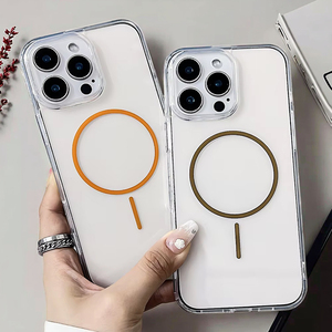 Bán Buôn Sang Trọng Pha Lê Rõ Ràng Từ Trường Hợp Điện Thoại Bìa Cho <span class=keywords><strong>Iphone</strong></span> 12 13 14 15 16 17 Pro Max Điện Thoại Di Động Phụ Kiện - Product Image 5