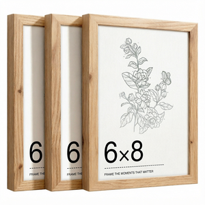 Factory Rustic <b>Wood</b> Photo <b>Frame</b> and Natural <b>Wood</b> Color Double Solid <b>Picture</b> Wooden Photo Decorative Gift Items By FWE - Product Image 3