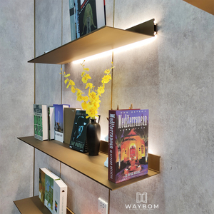 Kệ Nhôm Viền Góc Đen <span class=keywords><strong>20</strong></span>/24 Tầng 18/3/5 Inch, Đồ Trang Trí Tường Nổi Sâu, Có Gờ Treo Bất Đối Xứng - Product Image 3