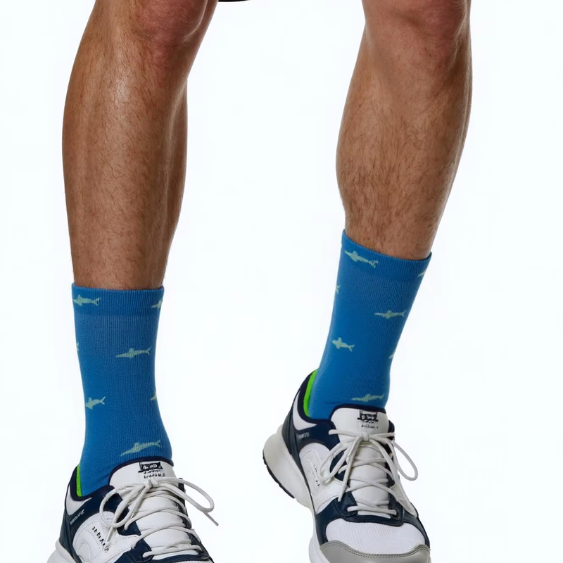 Comfortable Breathable White Cotton Sport Socks