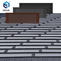 BIPV Panneaux de verre pour serre Panneaux solaires sur le toit Tuile de toiture en pierre de silicium monocristallin