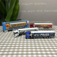 Großhandel Kinder-Spielzeugauto aus Kunststoff, Schiebe-Legierungs-Container, Druckguss-Frachtwagen-Modell, Kinderfahrzeug-Spielzeug