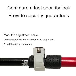 Bâtons <span class=keywords><strong>de</strong></span> randonnée légers, bâtons <span class=keywords><strong>de</strong></span> trekking télescopiques en 3 sections, manche en alliage <span class=keywords><strong>d</strong></span>'aluminium, pointes en acier tungstène, portables pour le <span class=keywords><strong>camping</strong></span> et l'escalade - Product Image 5