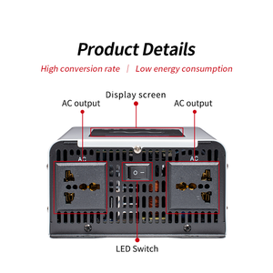 Vente en gros usine Onduleur à onde sinusoïdale pure 1500W DC 12V-72V vers AC 6A/13V pour usage automobile et domestique <span class=keywords><strong>solaire</strong></span> - Product Image 6