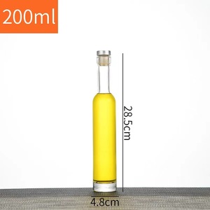 Bouteilles en verre Nasin Oslo pour vins, spiritueux et liqueurs 250ml/500ml/750ml/1L Vodka Tequila Scellées au bouchon rectangulaires gravées à l'acide <span class=keywords><strong>NBJ</strong></span> Or - Product Image 4