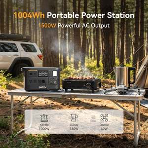 USA Stock Pecron F1000LFP 1500W 1004Wh Portable Power Station Solar Generator for Camping with <b>Universal</b> Socket - Product Image 3