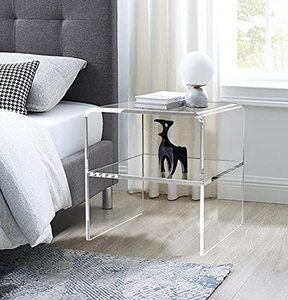 Thiết kế hiện đại rõ ràng 10mm Acrylic trang trí cuối bảng rõ ràng Acrylic sofa bàn - Product Image 6
