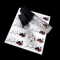 LZ Pack Étiquettes Adhésives Imperméables Transparentes Personnalisables pour Rouge à Lèvres et Gloss avec Logo