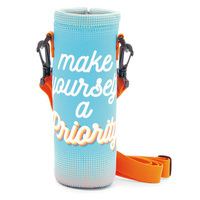 24oz/32oz Porte-bouteille d'eau en néoprène Housse de transport d'épaule à la mode pour bouteilles de 1000ML/750ML
