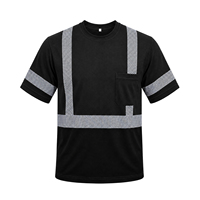 T-shirt de sécurité haute visibilité ZUJA avec logo OEM, manches courtes, réfléchissant à 360 degrés, classe 2 ANSI, respirant, vêtements de travail, vente en gros, OEM personnalisé