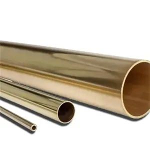 Alta Qualidade Export Brass Pipe C2200 H80 H65 redonda Capilar Copper Tube para Eletrônica Oferecendo Bending e Soldagem Serviços