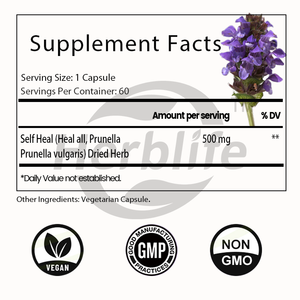 Cápsulas de Prunella Vulgaris Autocurativas OEM ODM - Suplemento Herbal Tradicional, Promueve la Salud de la Piel y el Sistema Inmunitario, Vegano - Product Image 3