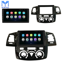 Lecteur DVD de voiture Android 10.0 4 cœurs IPS DSP pour Toyota Fortuner Hilux, système radio GPS BT WIFI, 1+16 Go/4+64 Go, stéréo vidéo