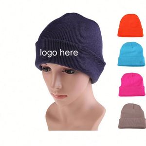Gorros de lana personalizados de 5 paneles al por mayor con LOGO, gorros de punto personalizados para hombres y mujeres - Product Image 2