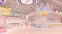 Équipement de parc d'attractions intérieur pour enfants sur le thème du cheval à bascule rose personnalisable, ensembles de jeux souples, trampoline de saut en aluminium