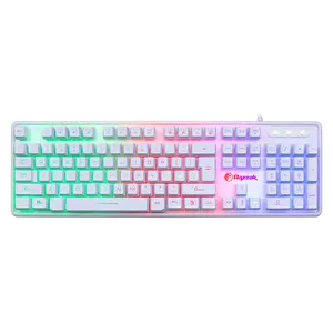 Razeak Wholesale Mechanical Feel Wired RGB LED Wired Backlight USB Colorful 104 Key Gaming Keyboard for Computer Desktop Gamer