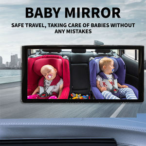 Sunnuo กระจกดูดติดกระจกมองหลังรถยนต์360องศาปรับได้กระจกมองหลังสำหรับดูเด็ก - Product Image 6