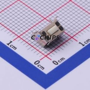 TA2-31W-V-T/R Tactile Switch SMD Switch Single Pole Single Throw Rectangle Button Horizontal Mount 50mA - Product Image 1