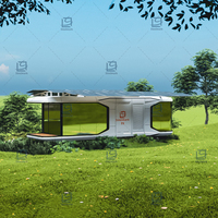 Capsule modulaire préfabriquée de luxe, maison préfabriquée, espace capsule intelligent avec système solaire