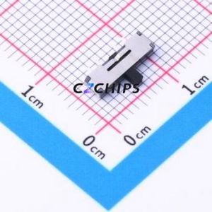 K3-1311S-F1 Slide Switch SMD Switch Single Pole Three Throw Rectangle Pin Header SMD Tab 9.7mm - Product Image 1