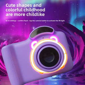 Cámara Compacta, Cámara Digital, Pantalla Giratoria HD CCD de Pulgadas, Videocámara Digital sin Espejo para Niños - Product Image 6