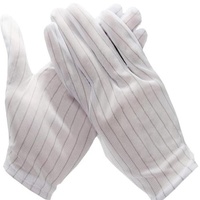 Gants d'atelier Mitten Esd Gants de travail de sécurité antistatiques Luvas Guantes, produit électronique à rayures Gant universel Cache-mains