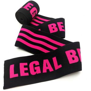 Extra Wide Jacquard Logo 8 CM Spandex/Nylon <b>Webbing</b> with Thick Elastic Band for Clothing Good Price Double Waistband Shorts - Product Image 5