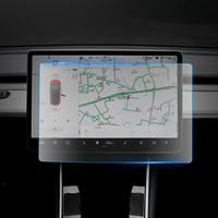 Protecteur d'écran tactile, 2 pièces, 20% pouces, avec Film en verre trempé pour accessoires d'intérieur de voiture, avec Navigation GPS, pour Mod Tesla