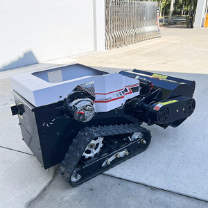 Frete Grátis All Terrain Agricultura Controle Remoto Robot Flail Lawn Mower - Product Image 6