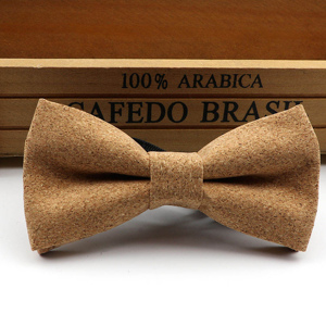Nouvelle collection <span class=keywords><strong>noeud</strong></span> <span class=keywords><strong>papillon</strong></span> en bois liège pour enfants, faits à la main, solide, à la mode, fête de mariage, cadeau en bois - Product Image 4