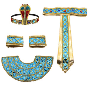 Diadema de Joyería de Cleopatra, Tocado, Cinturón, Collar, Conjunto de Sombrero, 4 Piezas, Accesorios de Disfraz Egipcio para Mujer, Halloween - Product Image 5